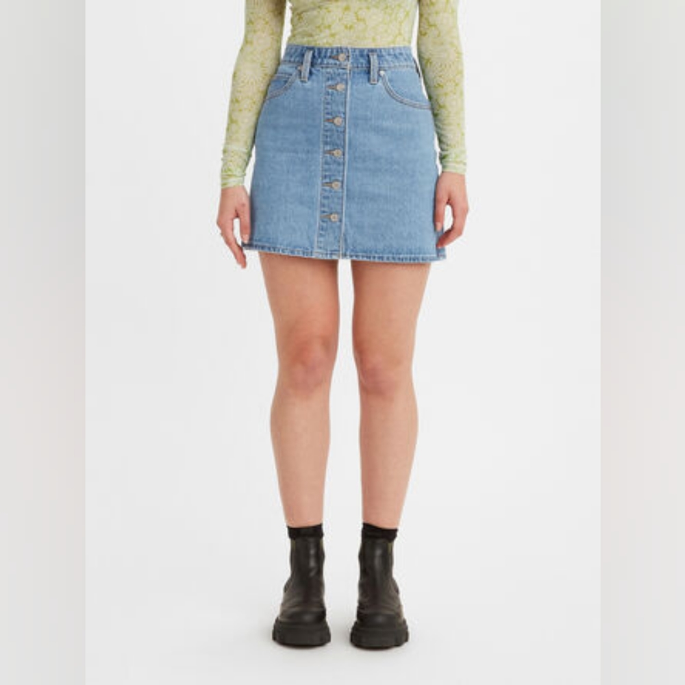 Levi's Notch A-Line Denim Mini Skirt